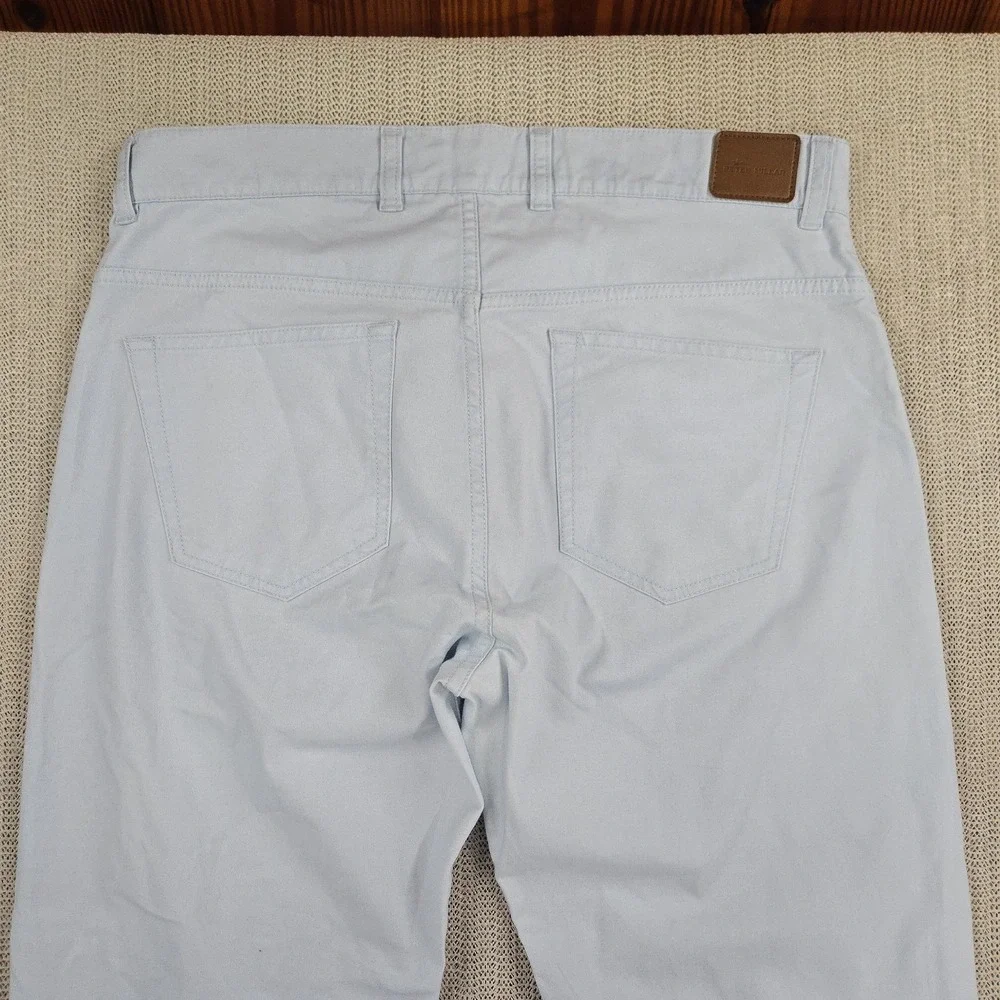 Peter Millar Jeans Mens 33x29 Blue Regular Fit Straight Stretch Denim Pants